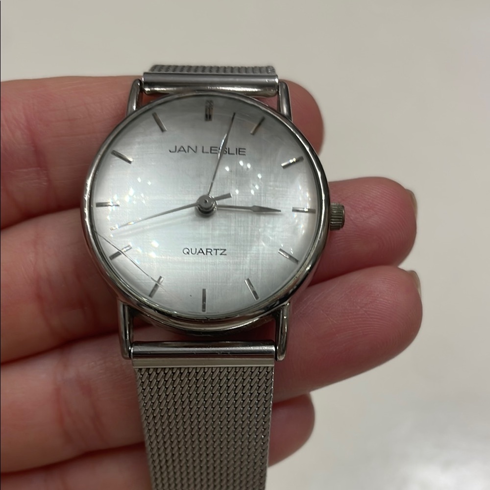 Silver Mesh Strap Watch